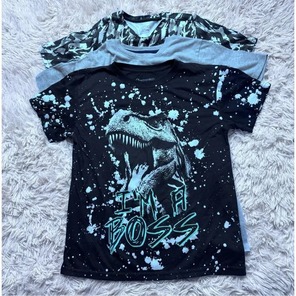 3 piece boys graphic T-shirt bundle size L 14-16 & XL16 by Cat & Jack, Fresh Lau